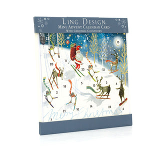 Festive Fun Christmas Advent Calendar Greetings Card | Door Advent Calendar