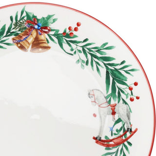 Christmas Nutcracker Plate | Traditional Festive Round Ceramic Plate - 27cm