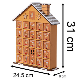 Gingerbread House Christmas Advent Calendar | Fill Your Own Advent Calendar 31cm