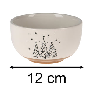 Ceramic Christmas Tree Bowl | Perfect for Snacks, Nibbles, or Desserts - 12cm