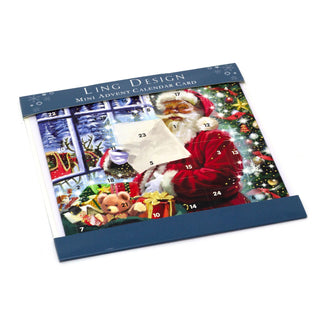 Santa's List - Christmas Advent Calendar | Advent Greetings Card & Envelope