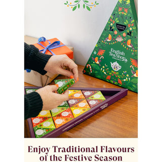 Organic Tea Christmas Advent Calendar, 25 Pyramid Tea Bags, 13 Flavour Selection