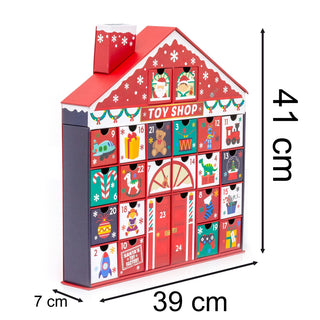 Santa's Toy Shop Christmas Advent Calendar | Fill Your Own Calendar - 41x39cm