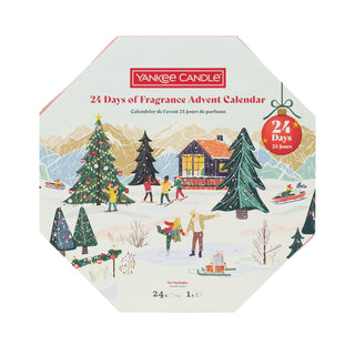 Yankee Candle Christmas Advent Calendar 24 Scented Tea Lights with Glass Holder