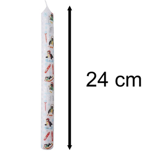 Set of 2 Winter Wonderland Christmas Advent Candles | Advent Christmas Candles