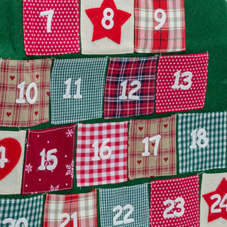 Christmas Tree Advent Calendar | Reusable 24 Pocket Advent Calendar - 90cm