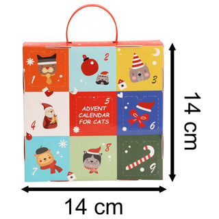 Cat Toy Advent Calendar | 9-Piece Festive Countdown Christmas Cat Toys