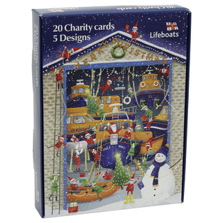 RNLI Charity Christmas Cards Box of 20 Nautical Christmas Cards with 5 Designs