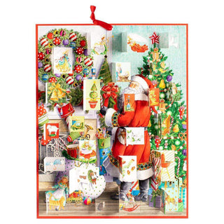 Santa at the Mantel Christmas Advent Calendar | Picture Advent Calendar 41x32cm