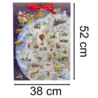 Giving Gift on Christmas Eve | Santa’s Journey Christmas Advent Calendar 52x38cm