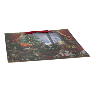 Cats at Christmas Advent Calendar | Advent Calendar with 24 Cat Scenes & Glitter