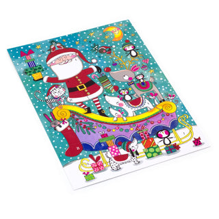 Santa Sleigh Animals Christmas Advent Calendar | Children's Traditional Calendar