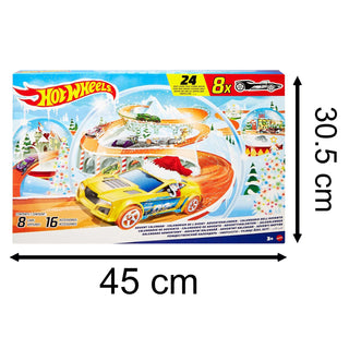Hot Wheels Christmas Advent Calendar | 8 Hot Wheels Cars & 16 Accessories