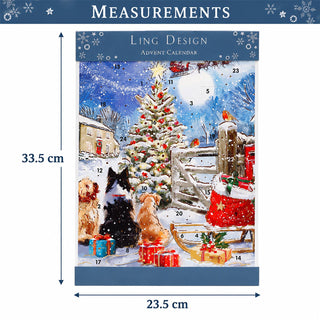 A Visit From Father Christmas Advent Calendar, 33.5cm Picture Countdown