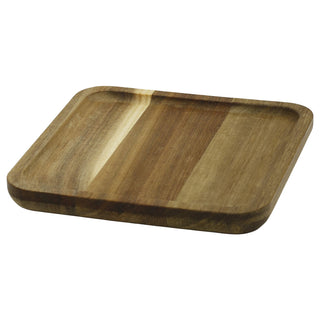 Wooden Trinket Tray, 15cm Acacia Wood Trinket Dish Jewellery Catch-All