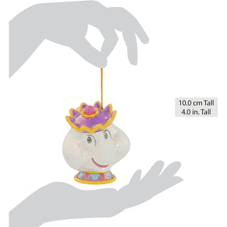 Disney Mrs Potts Christmas Tree Hanging Decoration, Beauty and the Beast Bauble