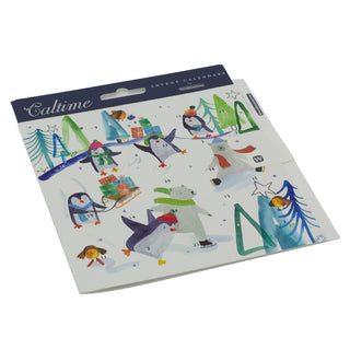 Wintertime Fun Advent Calendar Greetings Card | Christmas Advent Calendar