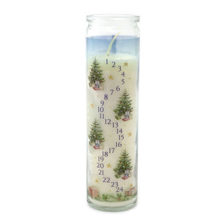 Cinnamon Christmas Advent Candle | Advent Pillar Candle in Glass Jar - 21cm