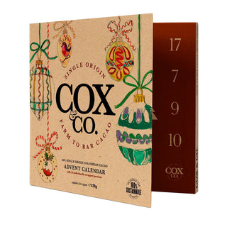 Cox & Co. 60% Single-Origin Dark Chocolate Christmas Advent Calendar for Adults