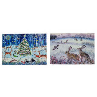 Pack of 20 RSPB Charity Christmas Greeting Cards | Winter Wildlife Designs