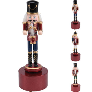 Musical Wooden Christmas Nutcracker Soldier | Nutcracker with Music Box - 24cm