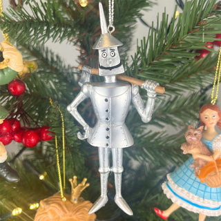 Silver Tin Man Christmas Bauble | Wizard of Oz Christmas Tree Ornament - 12cm