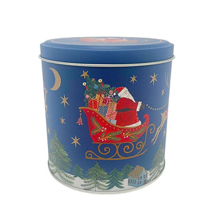 Nostalgia Sleigh Christmas Chocolate Tin 10cm, Gisela Graham Santa Design