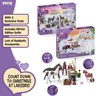 Schleich Horse Club Toy Advent Calendar, Horse Advent Calendar 2025, 34 Pieces