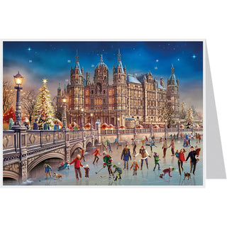 Christmas at Schwerin Castle Christmas Advent Calendar Greetings Card & Envelope