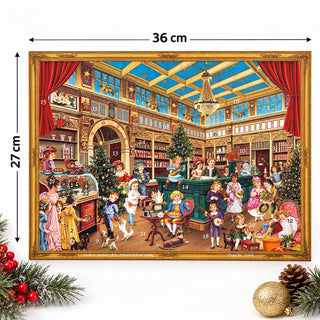 Victorian Christmas General Store Advent Calendar, 36cm Traditional Picture