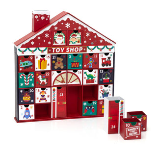 Santa's Toy Shop Christmas Advent Calendar | Fill Your Own Calendar - 41x39cm