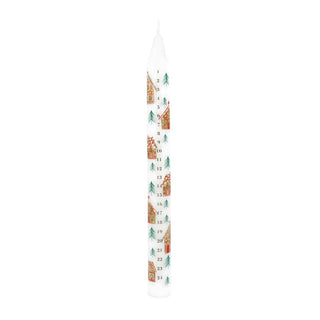 Gingerbread House Advent Candle | Numbered Christmas Countdown Candle 23cm