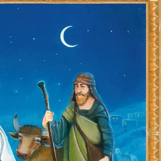 Christmas Advent Calendar Bethlehem Nativity Story Calendar | Religious Advent Calendar Traditional Advent Calendar | Picture Advent Calendar Paper Advent Calendar