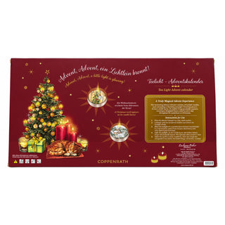 Christmas Tea Light Advent Calendar with 24 Revealing Picture Candles