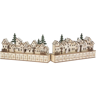 Christmas Village LED Advent Calendar | Wooden Scene with 24 Drawers - 70cm