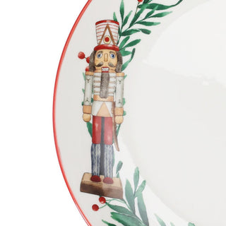 Christmas Nutcracker Plate | Traditional Festive Round Ceramic Plate - 27cm