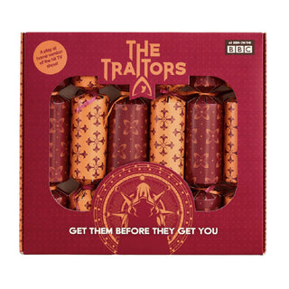 The Traitors Christmas Crackers Pack of 6 with Secret Roles and Missions