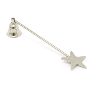 Silver Metal Candle Snuffer 23cm | Candle Extinguisher Candle Tool | Candle Accessories - Star