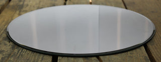 Round Glass Mirror Candle Plate Stand 30Cm