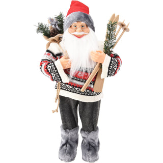 Large Nordic Santa Claus Figurine | Standing Father Christmas Ornament - 60cm