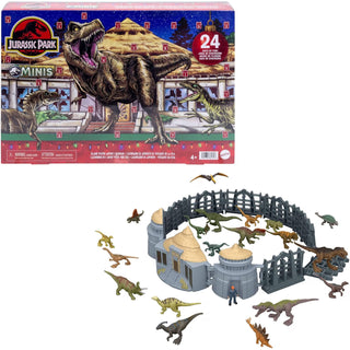 Jurassic World Toy Mini Figures Dinosaur Advent Calendar 2026, Dinosaur Playset