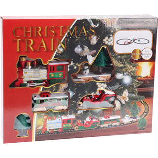 22 Piece Christmas Train Set, Santa Sleigh Railway with 283 cm Track
