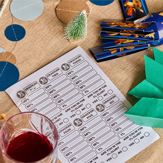Set of 6 The 1% Club Christmas Crackers, 30cm Quiz Game with 30 Questions
