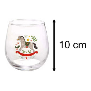 Santa & The Nutcracker Christmas Glasses | Set of 4 Festive Drinks Tumblers
