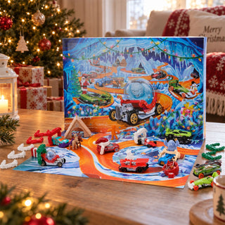 Hot Wheels Mini Cars & Accessories Toy Advent Calendar 2026, 10 Cars Playset