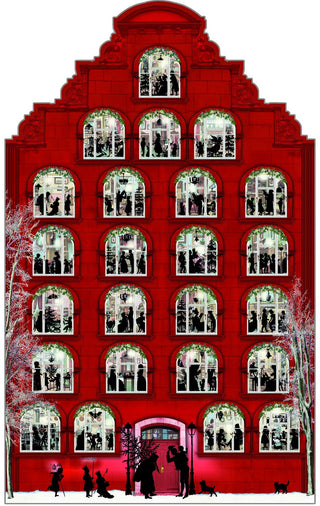 Deluxe Traditional Card Advent Calendar Large - Nostalgic Christmas House