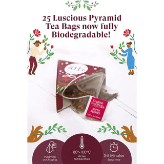 Organic Tea Christmas Advent Calendar, 25 Pyramid Tea Bags, 13 Flavour Selection