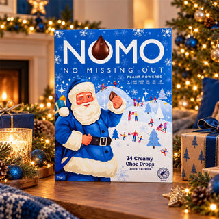 Nomo Creamy Choc Drops Christmas Advent Calendar, 24 Chocolate Treats