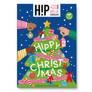 H!P Vegan Oat Milk Chocolate Christmas Advent Calendar, Two Flavours