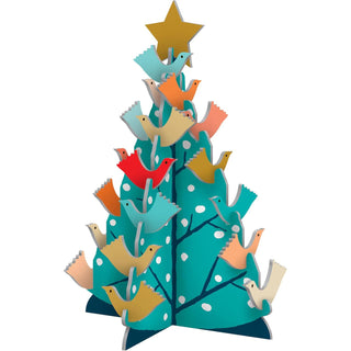 3D Pop & Slot Brilliant Birds Petite Free Standing Christmas Advent Calendar